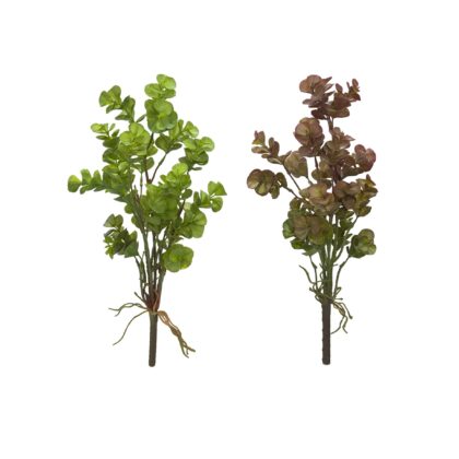 HASTE FOLHAGEM DE SILICONE (2 CORES) - ALT 44 CM (GJ045)