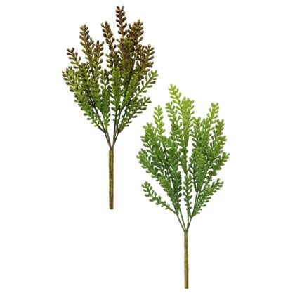 BUQUE SEDUM SILICONE (2 CORES) - ALT 35 CM (JC014)