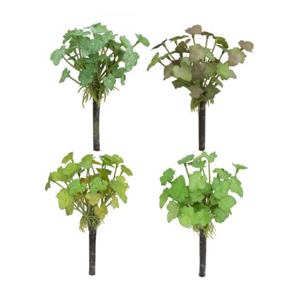 FOLHA DE GERANIO SILICONE (4 CORES) - ALT 20 CM (LM001)