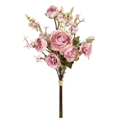 RAMALHETE RANUNCULUS ROSA - ALT 55 CM (MX824-2)