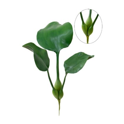 H. PLANTA AQUATICA AGAPE TOQUE REAL X3 - ALT 40 CM (PH016)