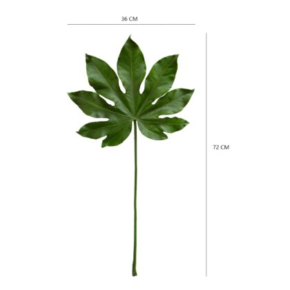 FOLHA DE PAPAYA TOQUE REAL - ALT 72 CM X LARG 36 CM (PH020)