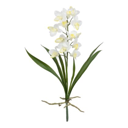 HASTE ORQUIDEA DENDROBIUM BRANCO - ALT 50 CM (SF343-1)