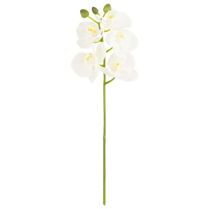 HASTE MINI PHALAENOPSIS SILICONE BRANCO - ALT 38 CM (SF401-1)