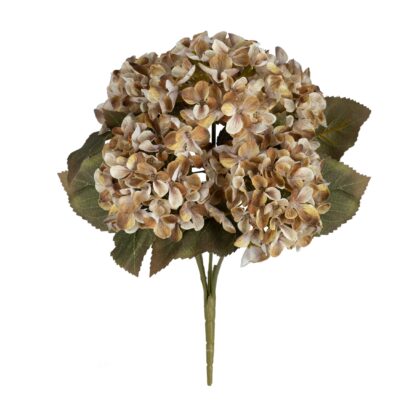 BUQUE HORTENSIA 3D MARROM PROTECAO UV - ALT 42 CM (SH550-3)