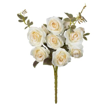 BUQUE ROSA DIANA CREME PROTECAO UV - ALT 50 CM (SH561-CR)