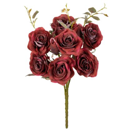 BUQUE ROSA DIANA VERMELHO PROTECAO UV - ALT 50 CM (SH561-VM)