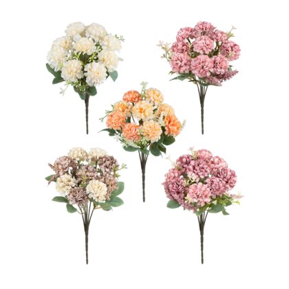 BUQUE DE CRAVO (5 CORES) - ALT 23 CM (SH731)