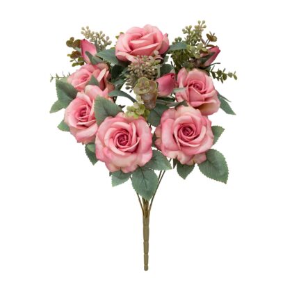 BUQUE ROSA X9 - ALT 45 CM (SH757-3)