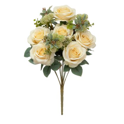 BUQUE ROSA COM BERRY X9 - ALT 45 CM (SH758-1)