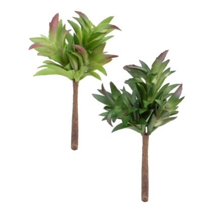 SUCULENTA CAPIM VERDE X3 SILICONE (2 CORES) - ALT 15 CM (SJ028)