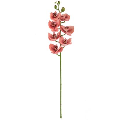 HASTE ORQUIDEA SALMAO 3D TOQUE REAL - ALT 75 CM  (SY027-3)