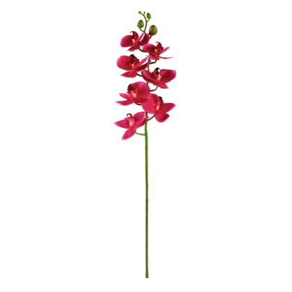 HASTE ORQUIDEA MAGENTA 3D TOQUE REAL - ALT 75 CM (SY027-5)