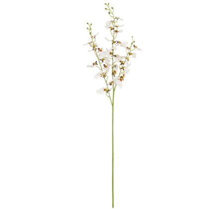 HASTE ORQUIDEA DANCANTE BRANCO 3D TOQUE REAL - ALT 99 CM (SY028-1)