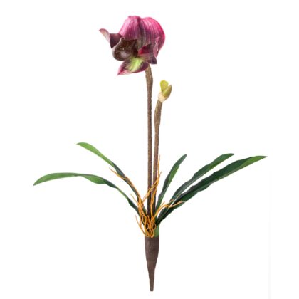 HASTE ORQUIDEA CYPRIPEDIUM 3D - ALT 50 CM (XF008-1)