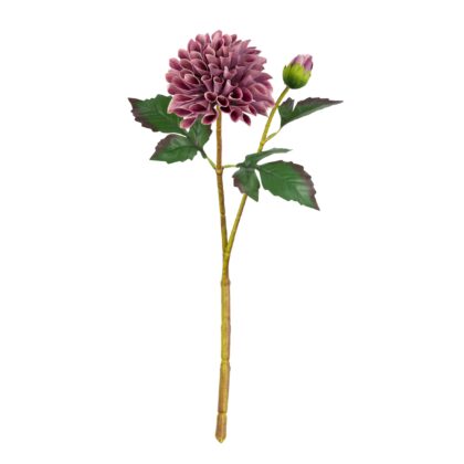 HASTE DALIA COM BOTAO MAUVE - ALT 52 CM (XF012-1)