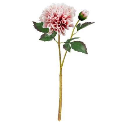 HASTE DALIA COM BOTAO SALMAO - ALT 52 CM (XF012-7)