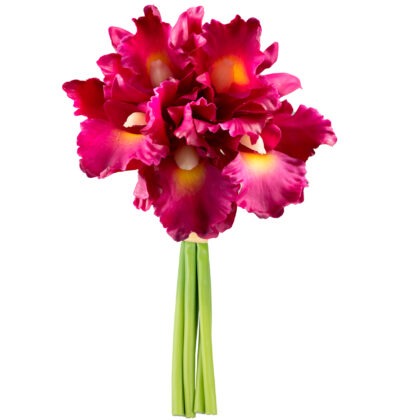 RAMALHETE CYMBIDIUM MAGENTA SILICONE - ALT 25 CM (MX848-2)