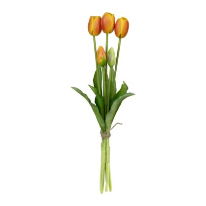 RAMALHETE TULIPA TOQUE REAL LARANJA - ALT 40 CM ( SY033-LAJ)