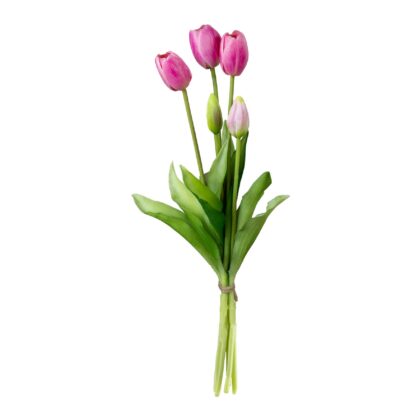 RAMALHETE TULIPA TOQUE REAL PINK - ALT 40 CM  (SY033-PK)