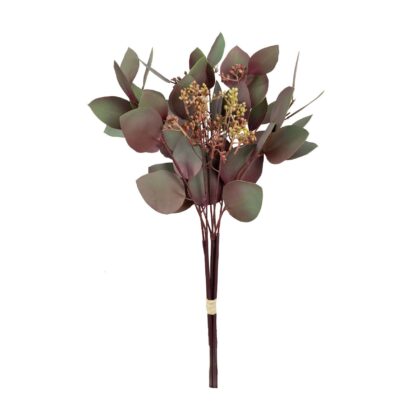 RAMALHETE EUCALIPTO BURGUNDY - ALT 51 CM (MX905-1)