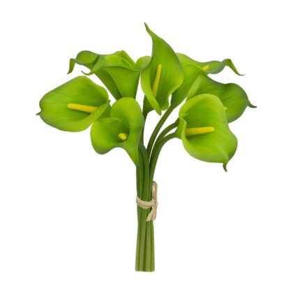 RAMALHETE CALLA EM SILICONE VERDE - ALT 33 CM (F310-VD)
