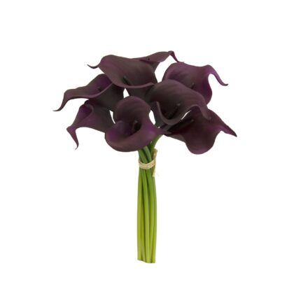 RAMALHETE CALLA EM SILICONE VINHO - ALT 33 CM (F310-VN)
