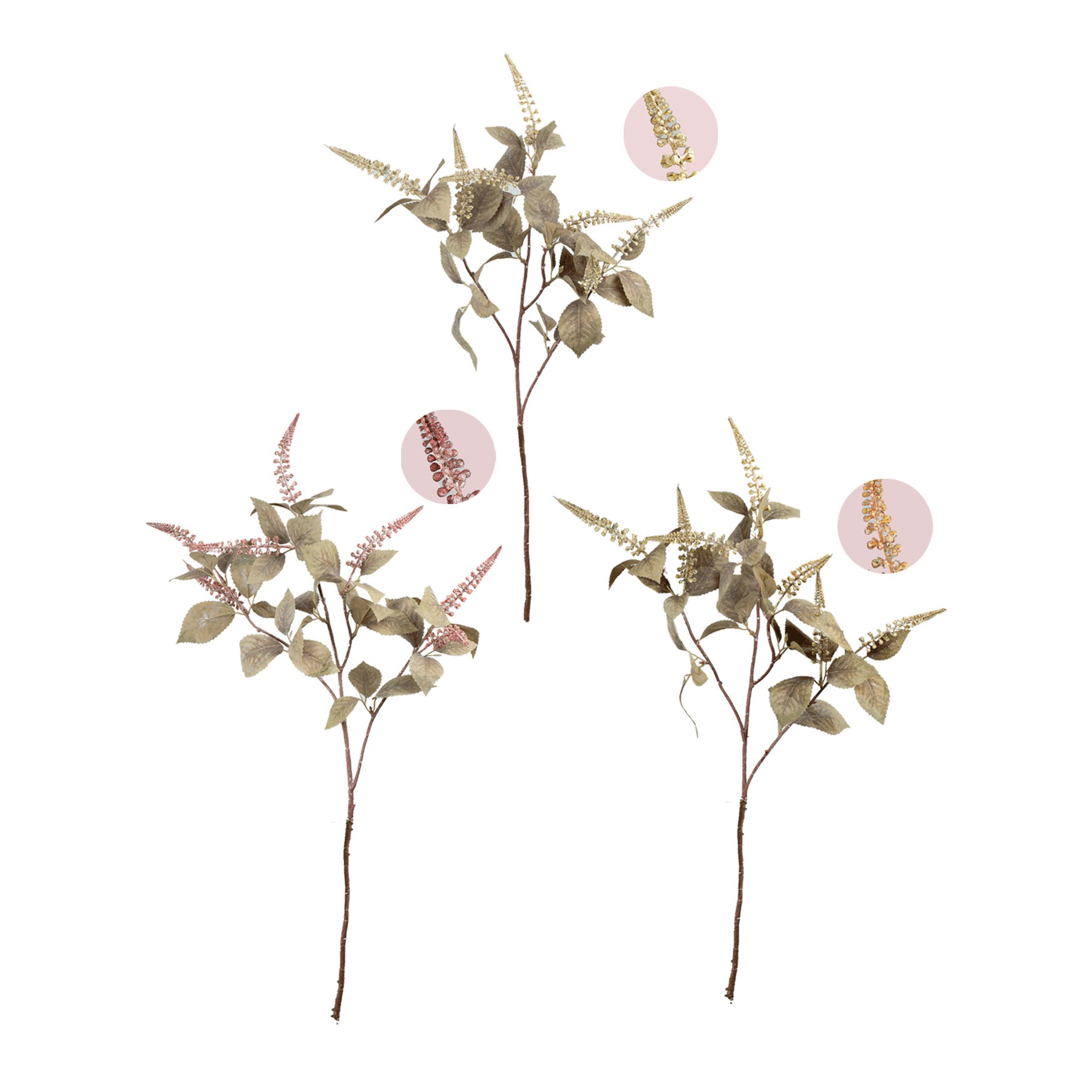 HASTE AMARANTHUS OUTONADA (3 CORES) - ALT 75 CM (MX863)