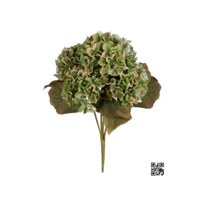 BUQUE HORTENSIA 3D VERDE PROTECAO UV - ALT 42 CM (SH550-4)