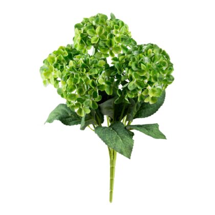 BUQUE HORTENSIA VERDE X 5 PROTECAO UV - ALT 42 CM (SH569-VD)