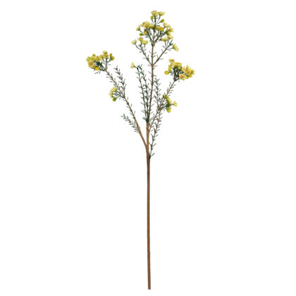HASTE FLOR DE CERA AMARELO - ALT 75 CM (MX933-2)