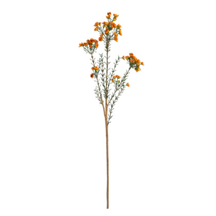 HASTE FLOR DE CERA LARANJA - ALT 75 CM (MX933-3)