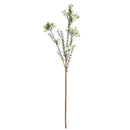 HASTE FLOR DE CERA BRANCO - ALT 75 CM (MX933-4)