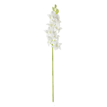 ORQUÍDEA DENPHAL BRANCO TOQUE REAL - ALT 70 CM (MX935-1)