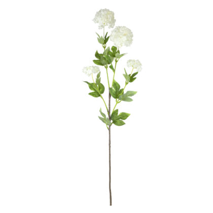 HASTE HORTÊNSIA BRANCA - ALT 85 CM (SH575-BR)