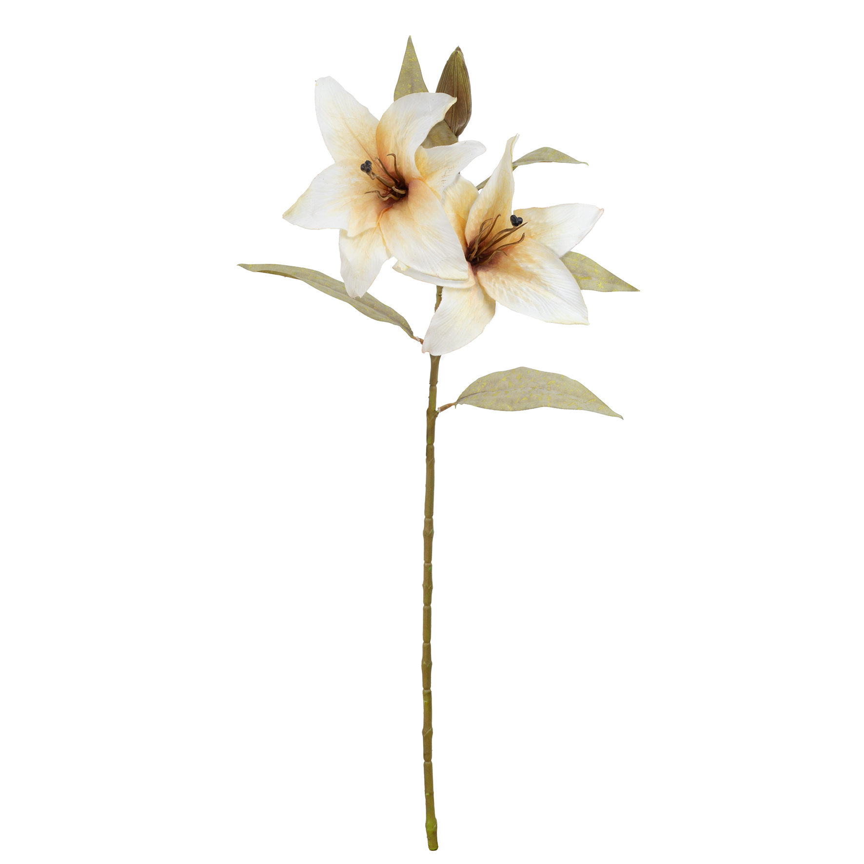 HASTE LIRIO VINTAGE CREME X2 - ALT 60 CM (BC030-1)
