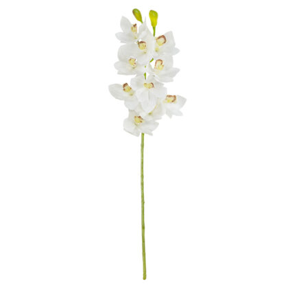 HASTE CYMBIDIUM SILICONE BRANCO - ALT 70 CM (LC004-1)