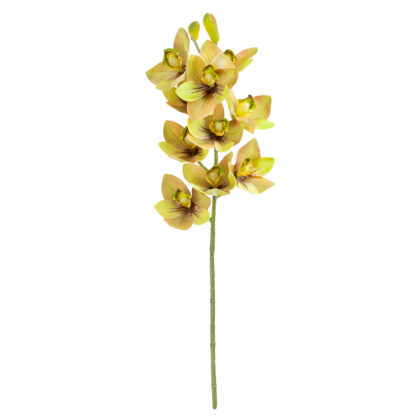 HASTE CYMBIDIUM SILICONE AMARELO - ALT 70 CM (LC004-3)