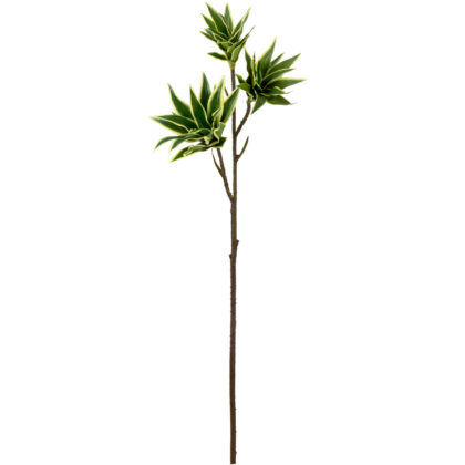 HASTE DRACENA X 3 TOQUE REAL VERDE - ALT 83 CM (MX907-1)